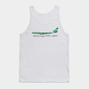 Cathay Pacific 747-400 Lettuce Leaf Livery Design Tank Top